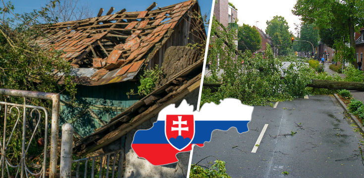 slovensko tornado vietor Mortimer