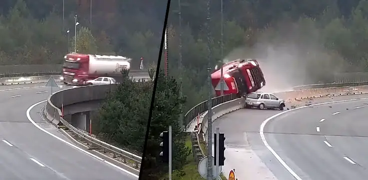 dopravna nehoda slovinsko dialnica