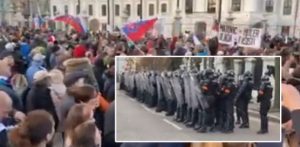 17. november bratislava prostesty zábery fotky video situácia videá nahrávky