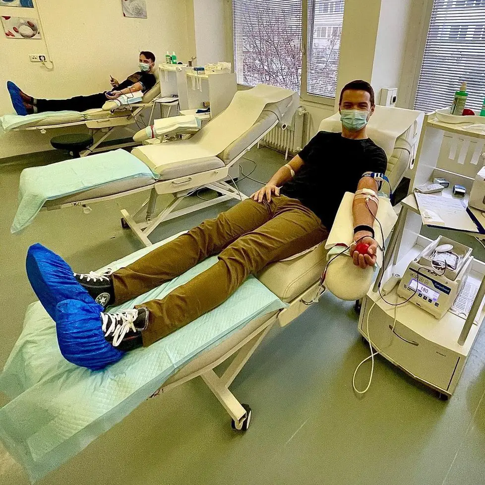 Viktor Vincze darovanie krvi