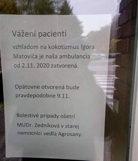 odkazy oznamy na dverách po slovensku