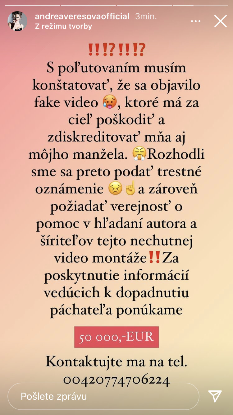 andrea verešová video