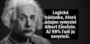 logicka hadanka albert einstein