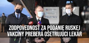 minister marek krajci ruska vakcina sputnik V