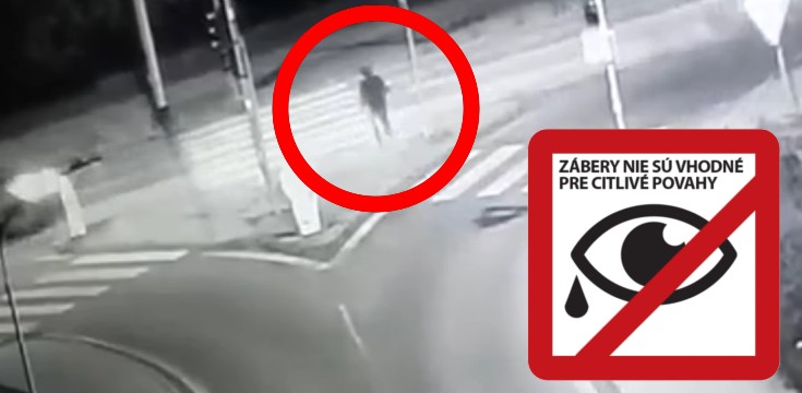 banská bystrica mladík vbehol pod auto video