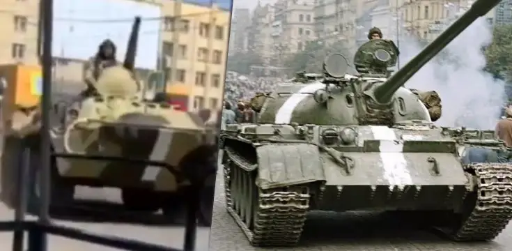 invázia do československa 1968 tanky