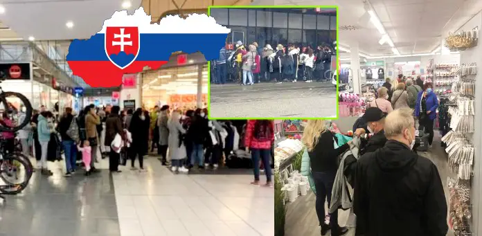 otváranie obchodov Slovensko davy ľudí