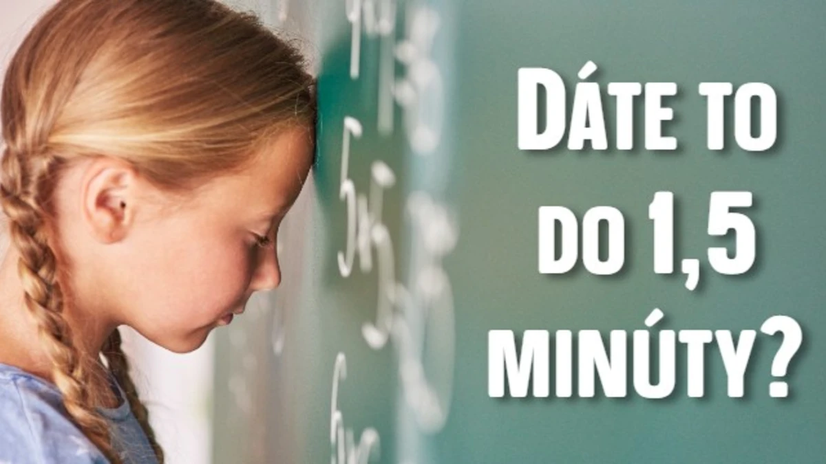 Hravá ONLINE matematika: Ako rýchlo vyriešite týchto 15 príkladov zo základnej školy? 1 matika
