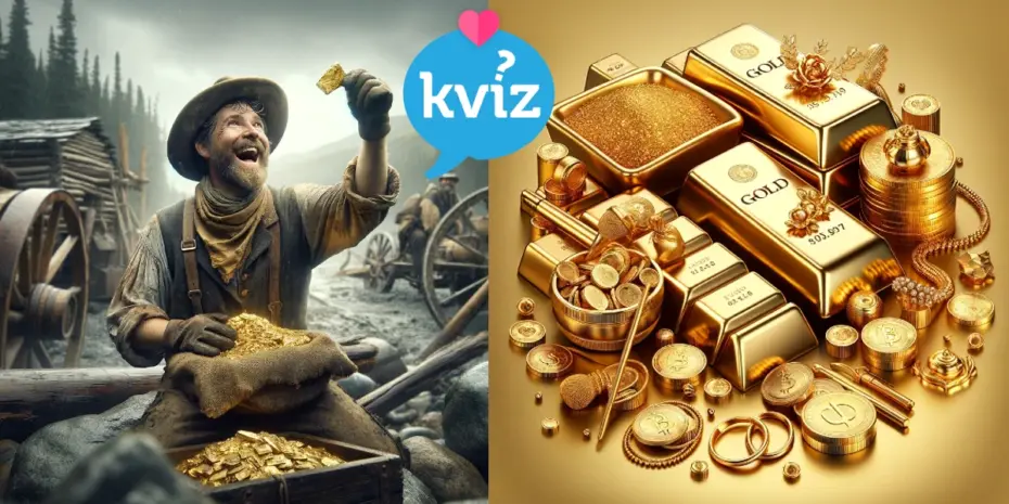 Zlato, Kvíz o zlate, Historický význam zlata, Vlastnosti zlata, Použitie zlata, Cenný kov, Zlaté šperky, Zlatá elektronika, Zlaté investície, Zlatá ťažba