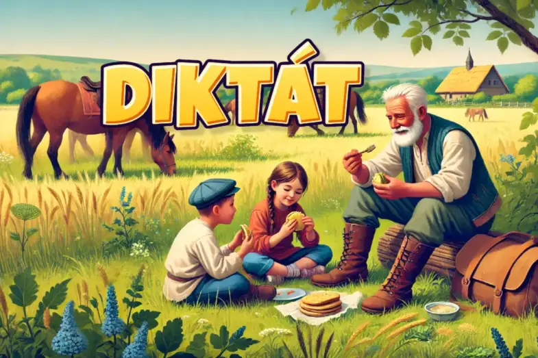 Diktát s vybranými slovami po P