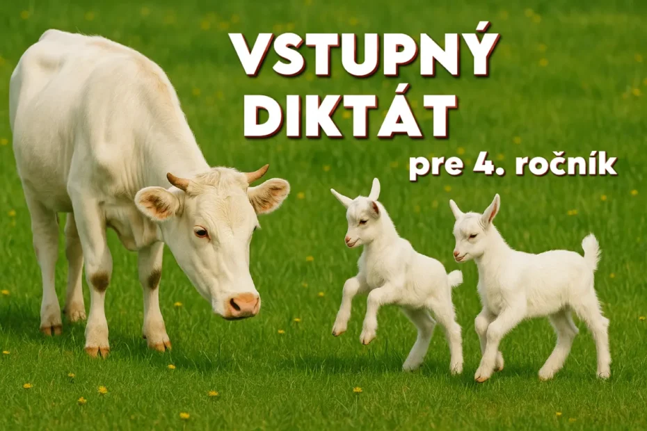 Vstupný diktát pre 4. ročník