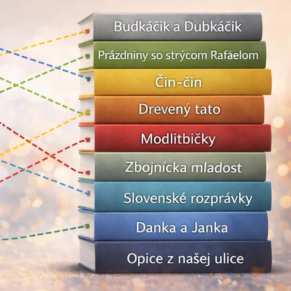 Priraďte autora k dielu: Úloha, ktorá potrápi pamäť aj školské vedomosti 2 literarne diela 1