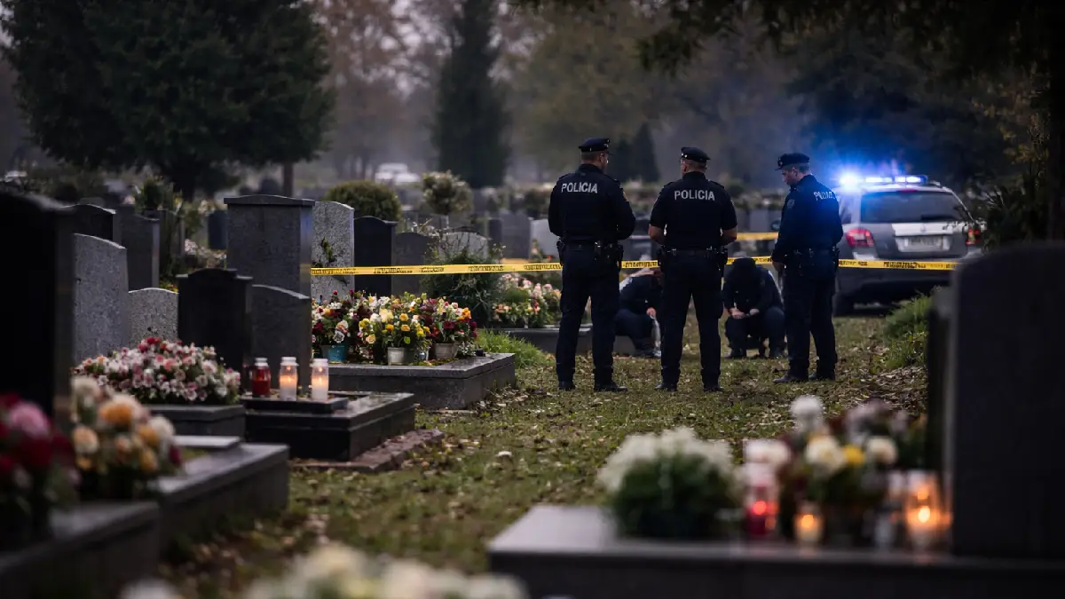 Dobodané telo na cintoríne