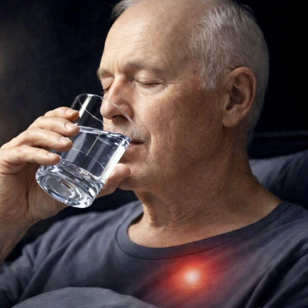 Predtým, ako si dnes večer ľahnete do postele: Táto drobnosť môže pomôcť vášmu srdcu 2 pohar vody pre spanim 1