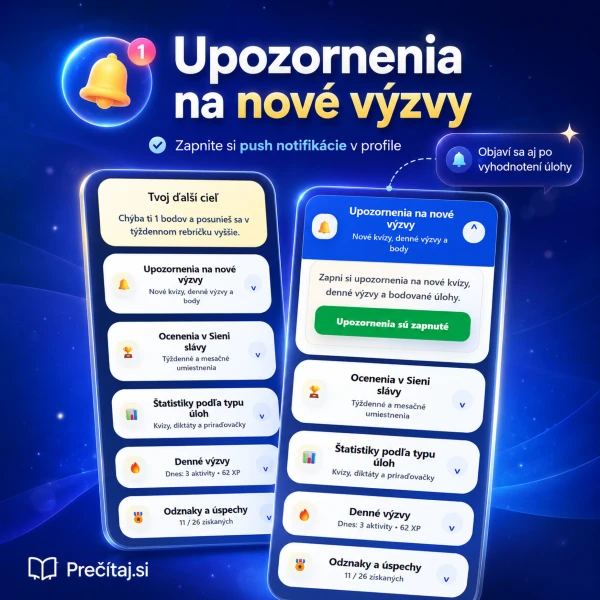Rebríček vedomosti má nové funkcie: Prečítajte si dôležité informácie! 2 push