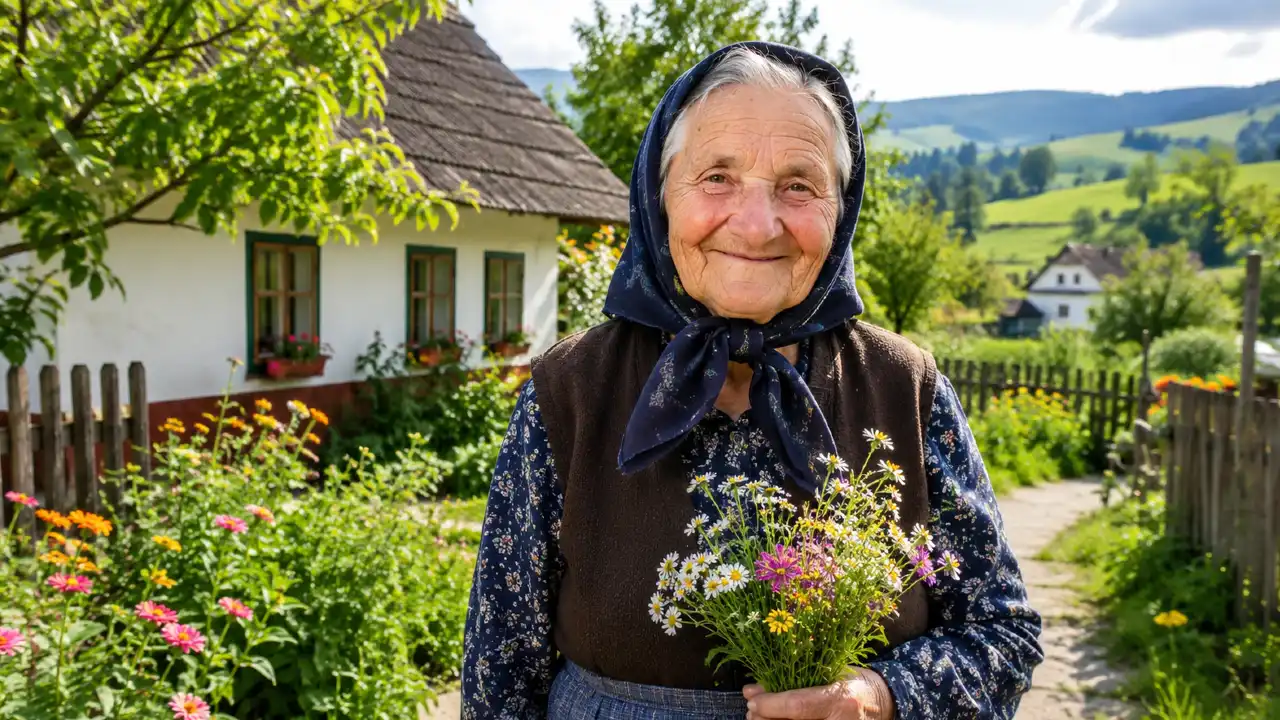 5-minútovka zo slovenčiny: Iba šikovní slovenčinári dokážu vyriešiť tento KVÍZ 1 Staršia žena s kvetmi v ruke