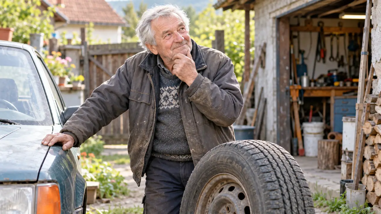 Máte stále dobrý všeobecný prehľad? 10 otázok pre seniorov ukáže, čo zostalo v pamäti #323 1 senior pri aute premýšľa