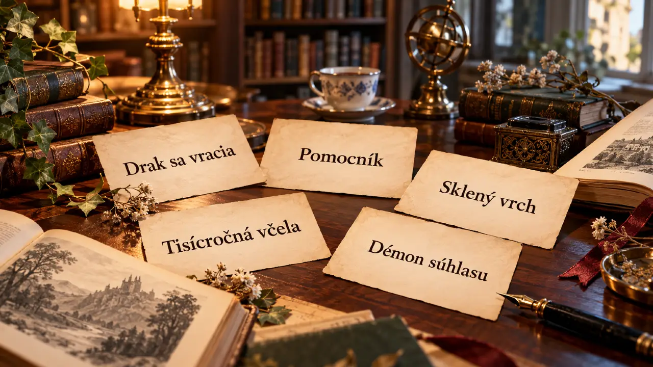 Drak sa vracia, Pomocník či Tisícročná včela. Priradíte 8 diel k správnym autorom? 1 diela