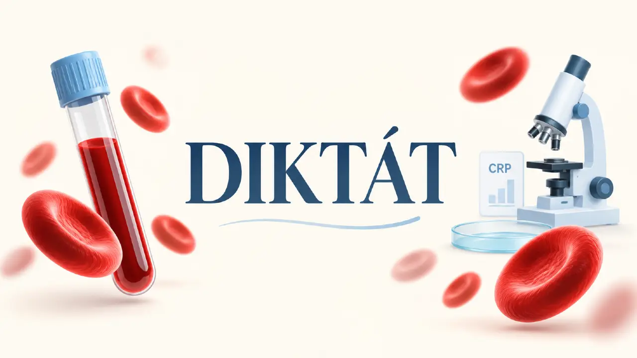 Čo je CRP a čo nám jeho hodnota ukazuje? + diktát 1 diktat 4