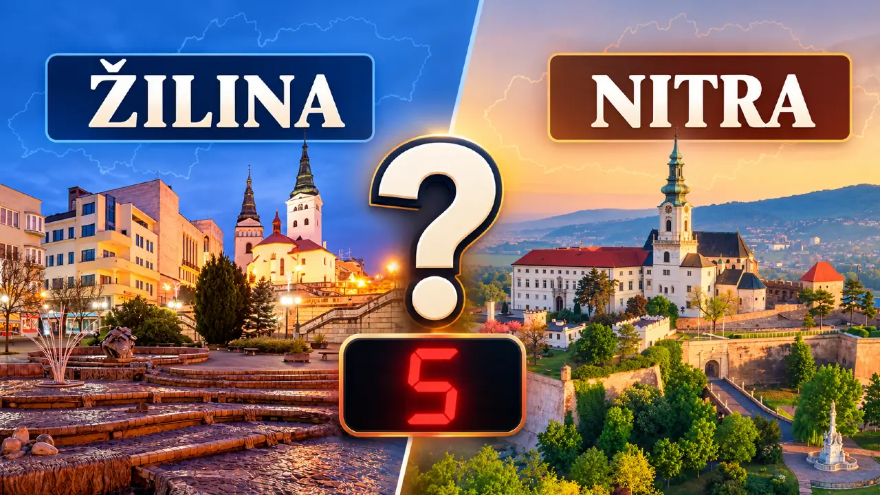 Rýchly kvíz: Žilina alebo Nitra? Prešov alebo Trnava? Viete, kde žije viac ľudí? 1 mesta