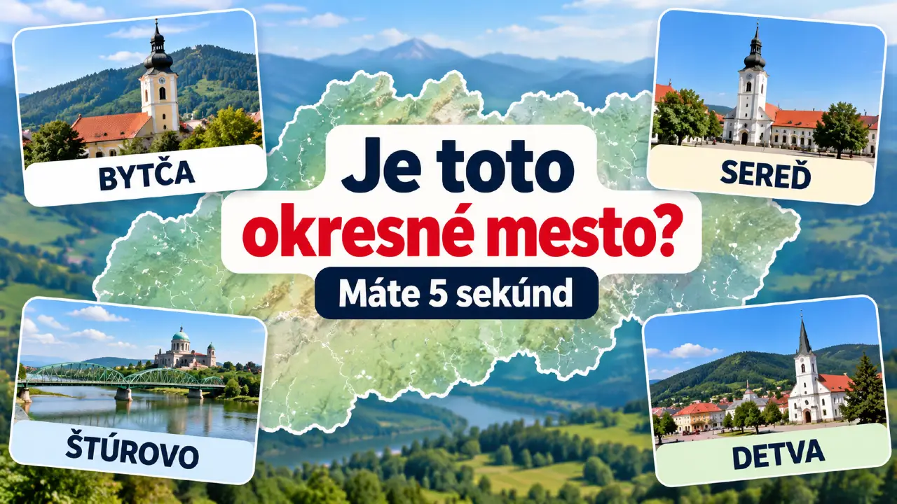 Bytča, Sereď či Štúrovo: Viete sa za 5 sekúnd rozhodnúť, ktoré je okresné mesto? 1 okresne mesta