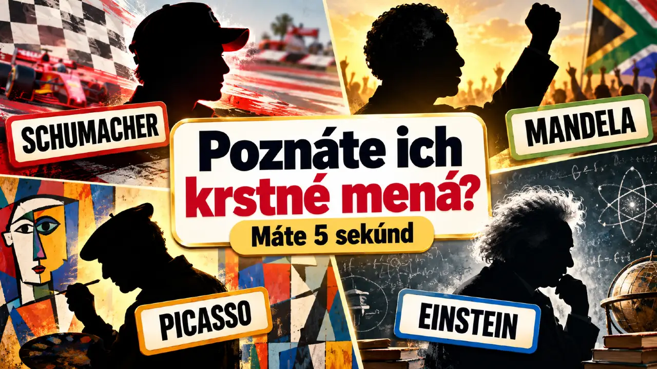 Schumacher, Mandela či Picasso: Poznáte krstné mená týchto slávnych osobností? 1 osobnosti 7