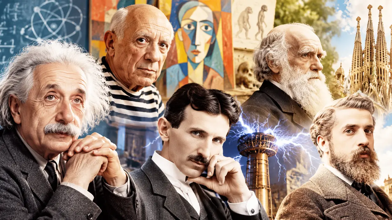 Einstein, Picasso či Gaudí: Priradíte 9 osobností k správnym oblastiam? 1 osobnosti 8