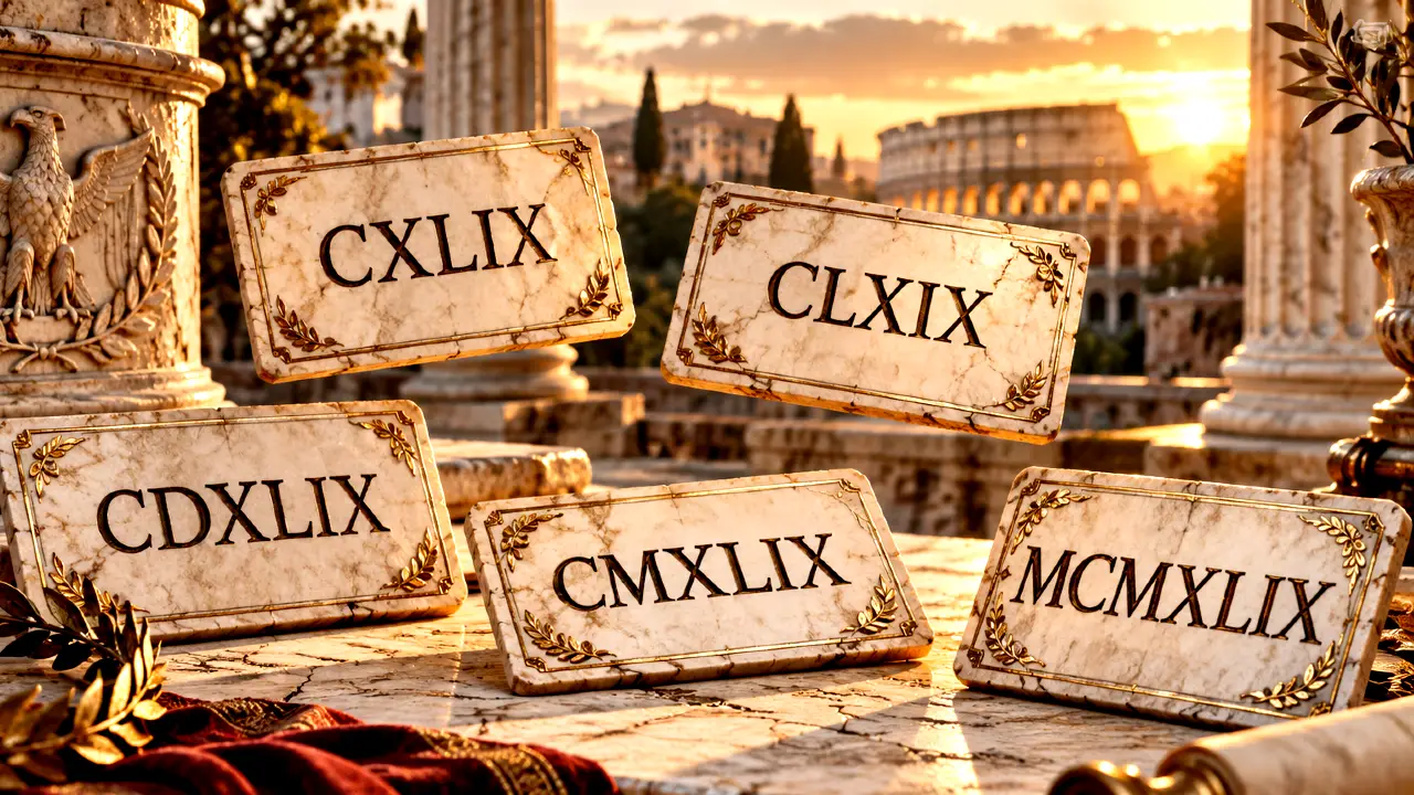 CXLIX, CMXLIX či MCMXLIX: Rímske čísla, pri ktorých rýchlosť nepomôže 1 rimske cisla